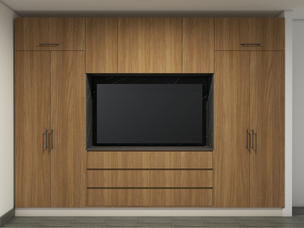 Closet con espacio para pantalla