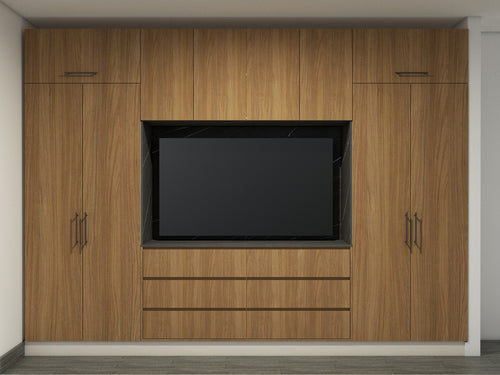Closet con espacio para pantalla